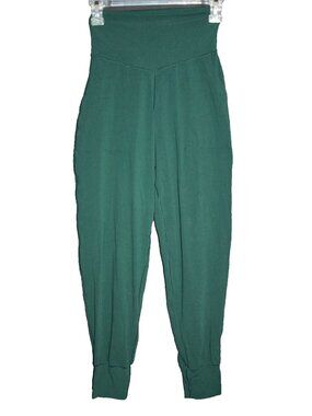 OFFLINE Aerie Jogger Pants Women's Size XS Hunter Green High Waisted W/Pockets
